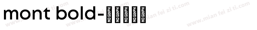 mont bold字体转换